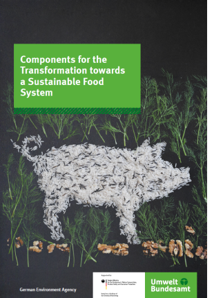 cover page of the brochure with the title Components for the Transformation towards a Sustainable Food System